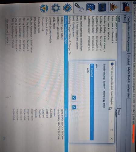 Forscan Batterie