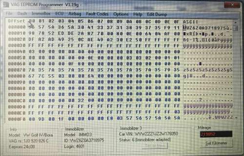 Vag-eeprom