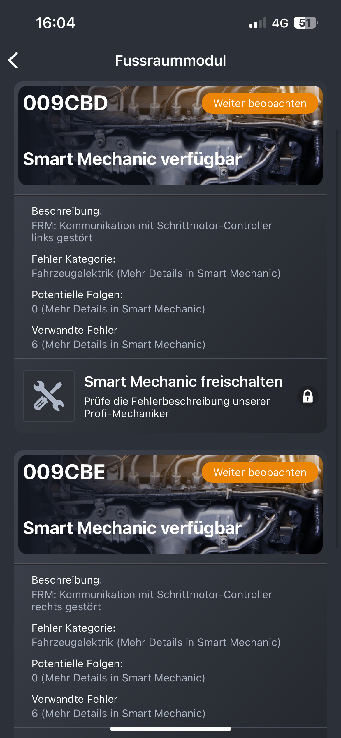 Airbag-, ABS- und ESP-Leuchte