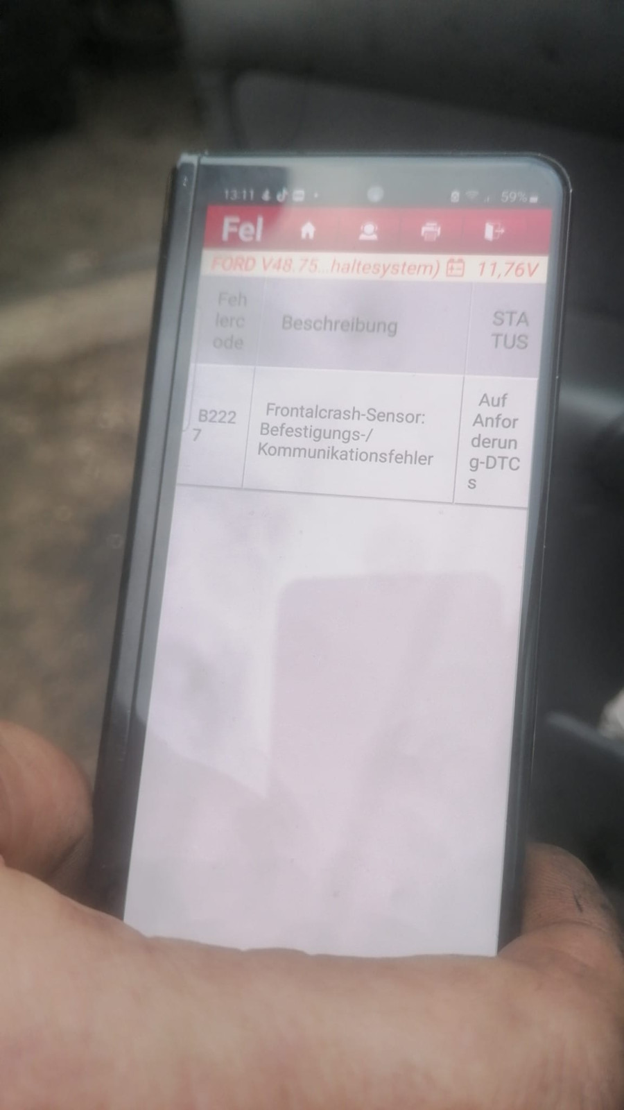 Airbag Fehler suchen.. Am Focus DNW 2004