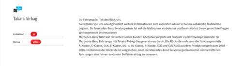 Airbag Rückruf