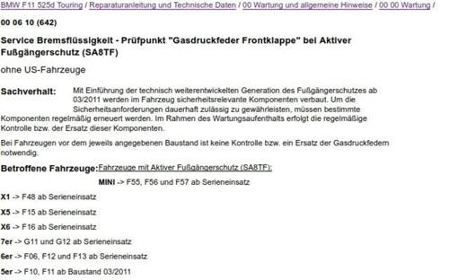 Gasdruckfeder Fußgängerschutz 1