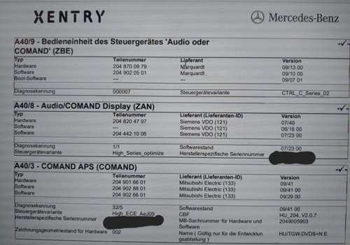 COMAND System 204 aus Kurztest