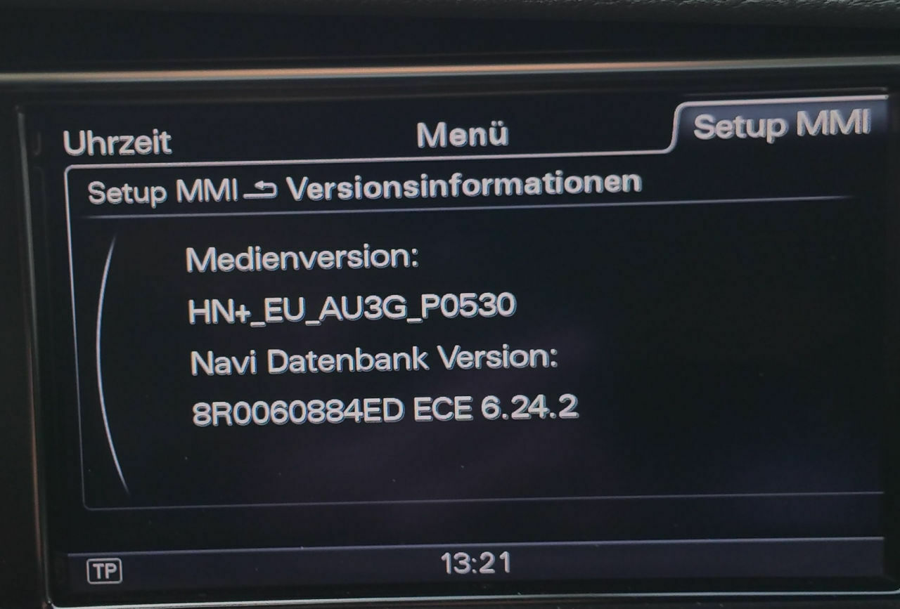 Aktuelle Firmware MMI 3G plus (HDD)