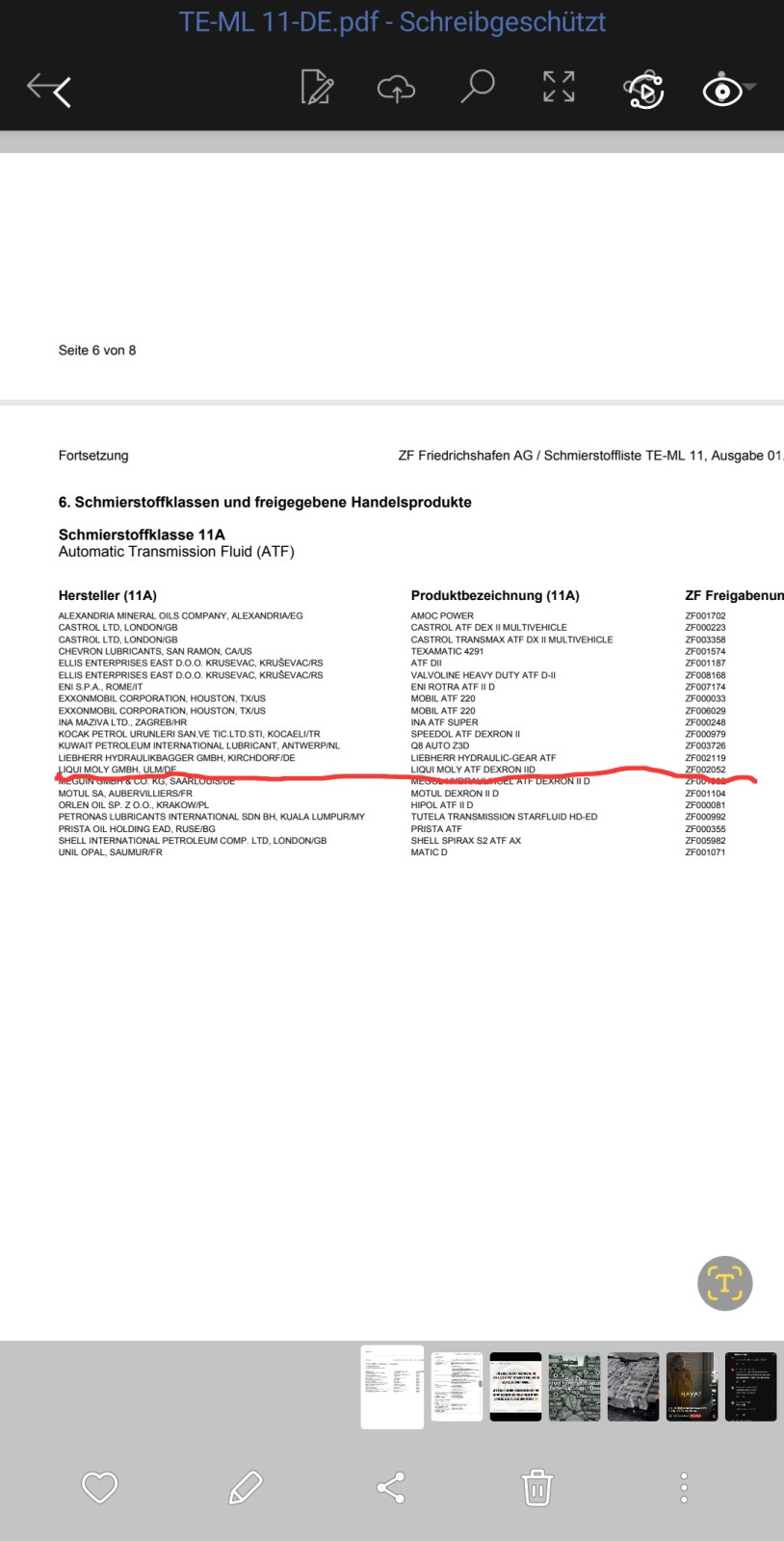 Aktuelle Preise und Info's zum Getriebeölwechsel der 8HP Automatik beim F10/F11