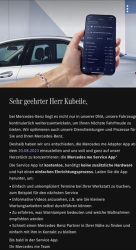 Einstellen der Me App