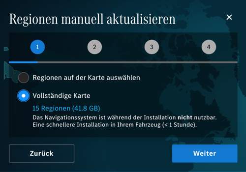 Vollständige Karte ca. 41,3 GByte