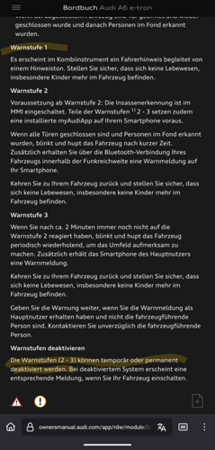 Screenshot Bedienungsanleitung