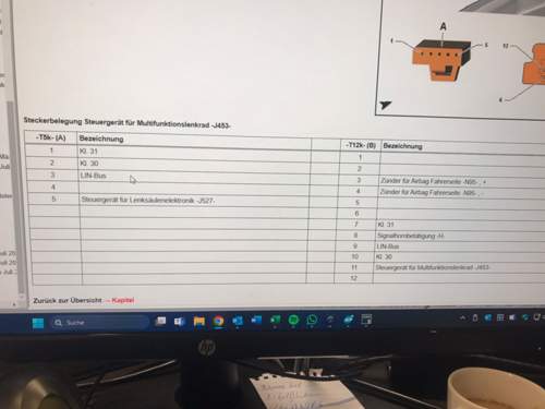 Pinenverteilung von beiden Steckern