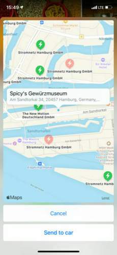 POI Sharing innerhalb von Google Maps