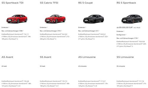 Audi Modelle