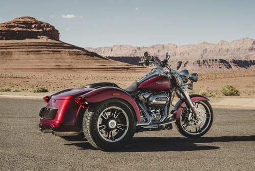 Der ölgekühlte Milwaukee Eight 107 wird auch im Trike Freewheeler eingesetzt