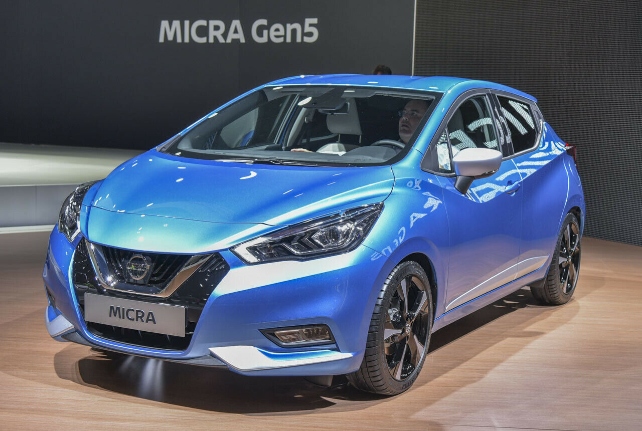 Nissan Micra: Premiere in Paris. Hier steht der fünfte Micra auf dem Nissan-Stand