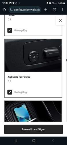 Aktivsitz konfiguriert