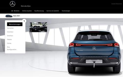 EQA 260 im Konfigurator wenn EQA 250+