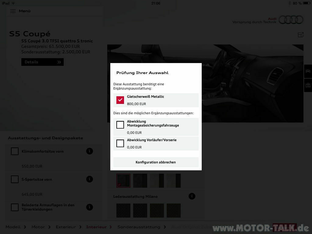 Allgem. Audi A5, S5, RS5 Kaufberatungsthread