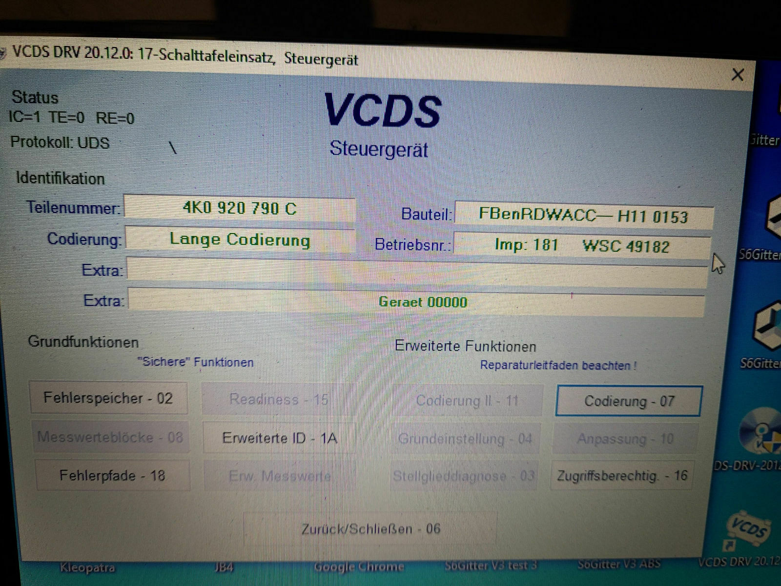Allgemeine Codierungen VCDS VCP
