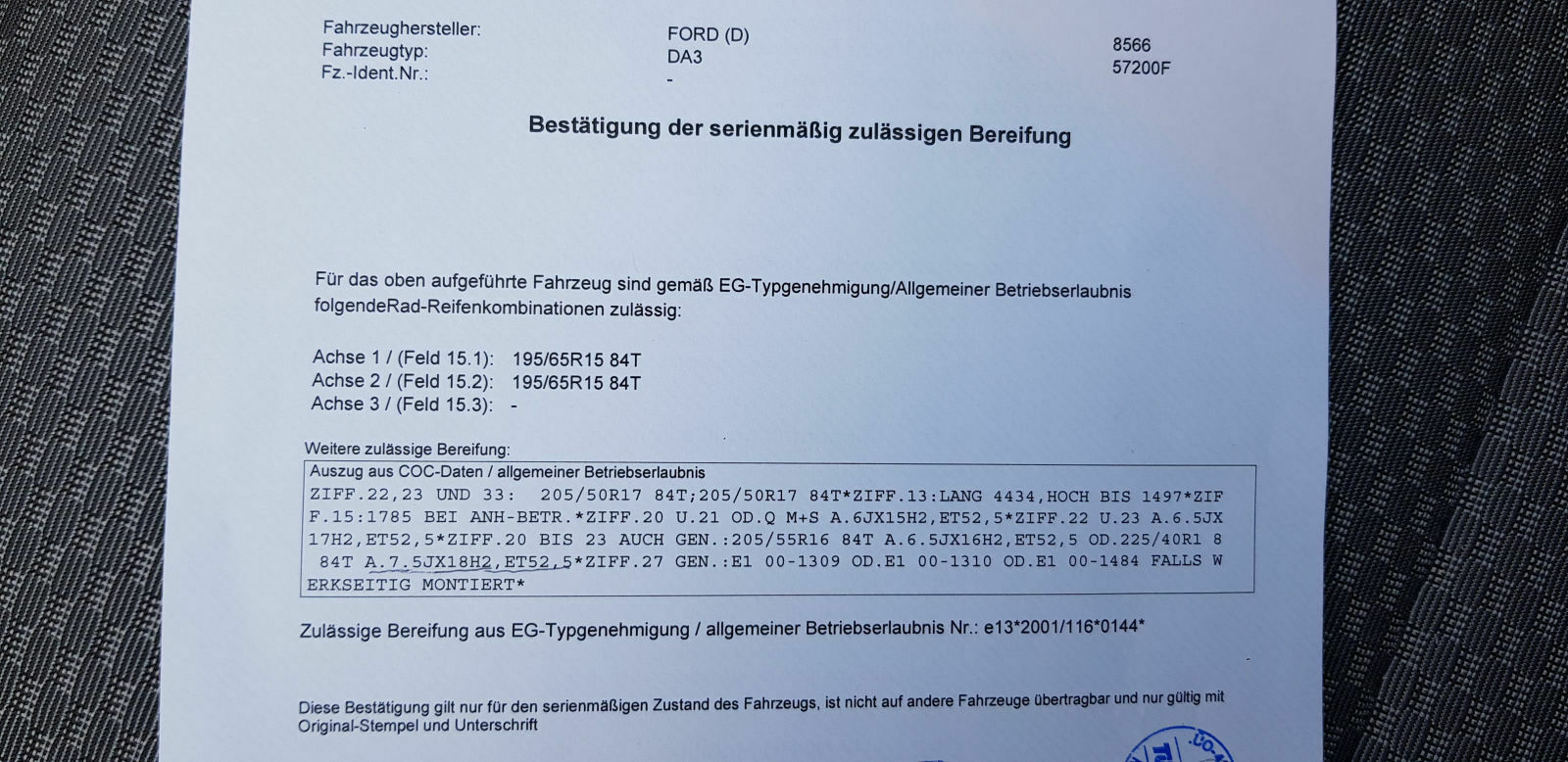 Alufelgen Gutachten