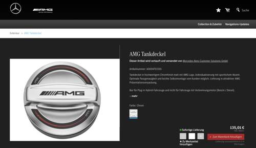 AMG Tankdeckel A0004703301