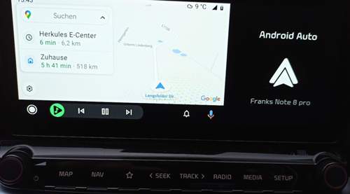 Android-Auto-Anzeige