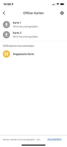 Gmaps-regionen
