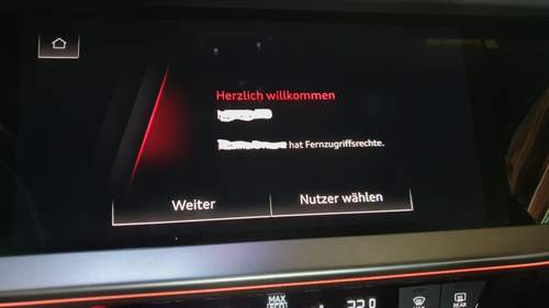 Anmeldebildschirm