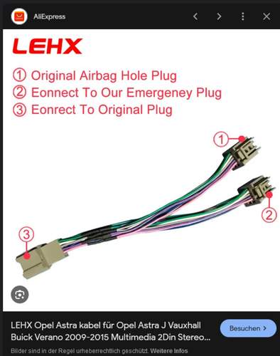 Adapterkabel Airbag