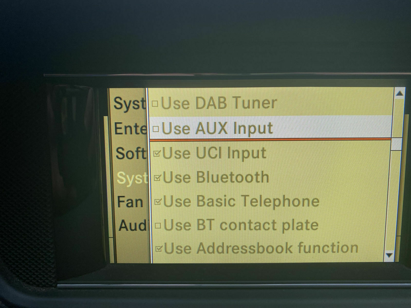 Android und CarPlay interface