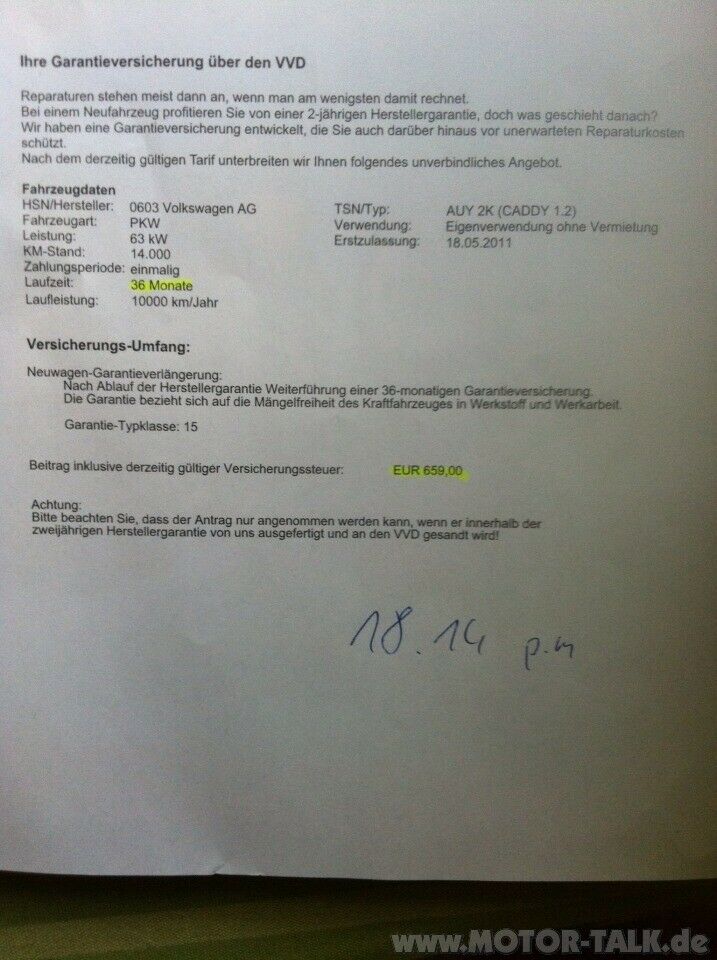 Angebot bekommen für Anschlussgarantie!