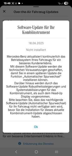 Update für Spurwechsel