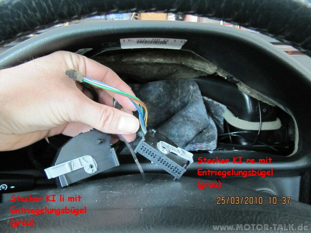 Anleitung (Bilder) vom Umbau Kombiinstrument CLK Elegance auf Sport