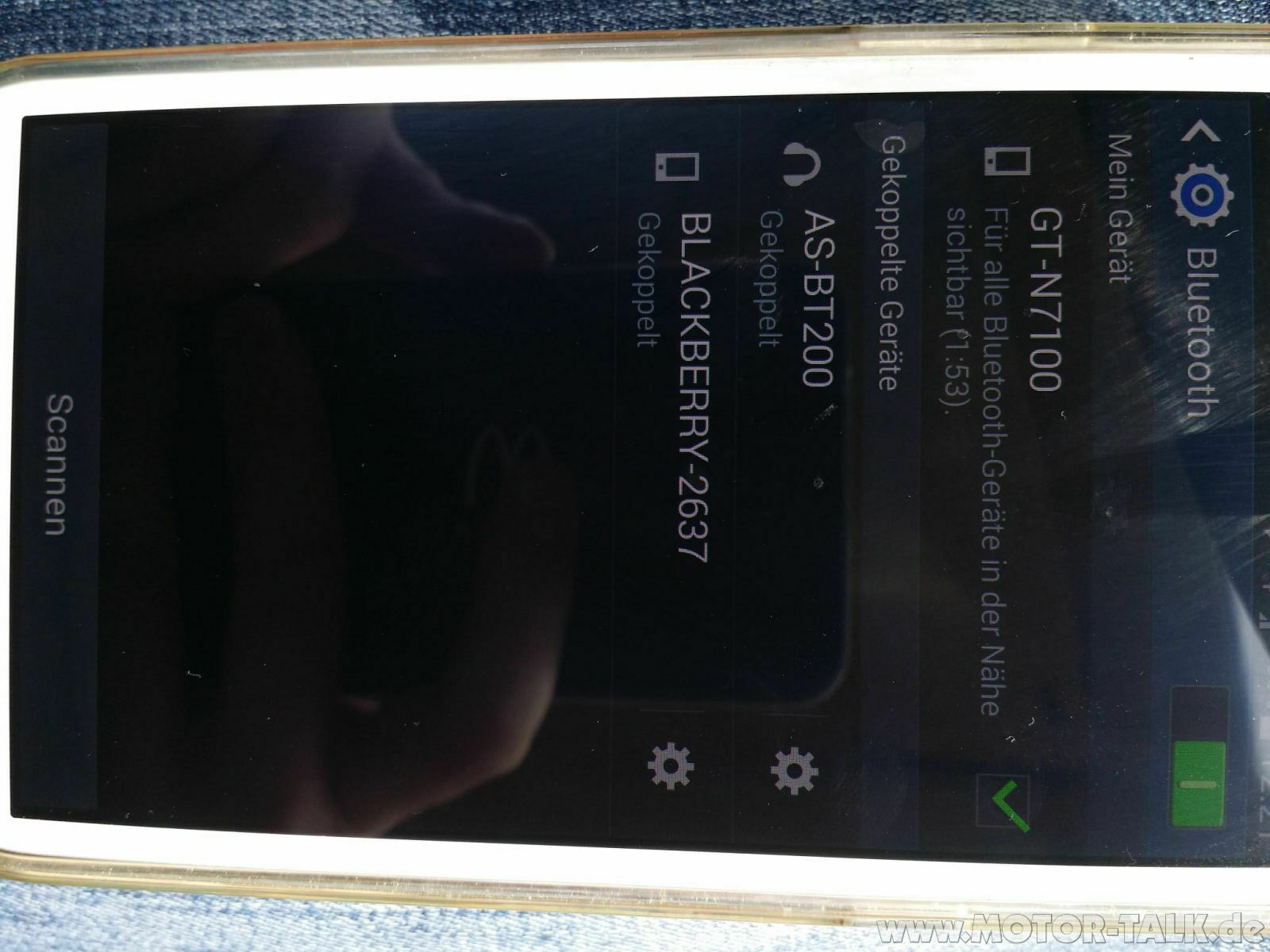 Anleitung Kopplung Samsung Galaxy mit rSaP zum Phaeton