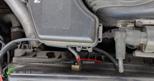 V70 1 Luftfilter Schlauch Winkelstück