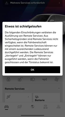 Ja, es ist etwas schiefgelaufen