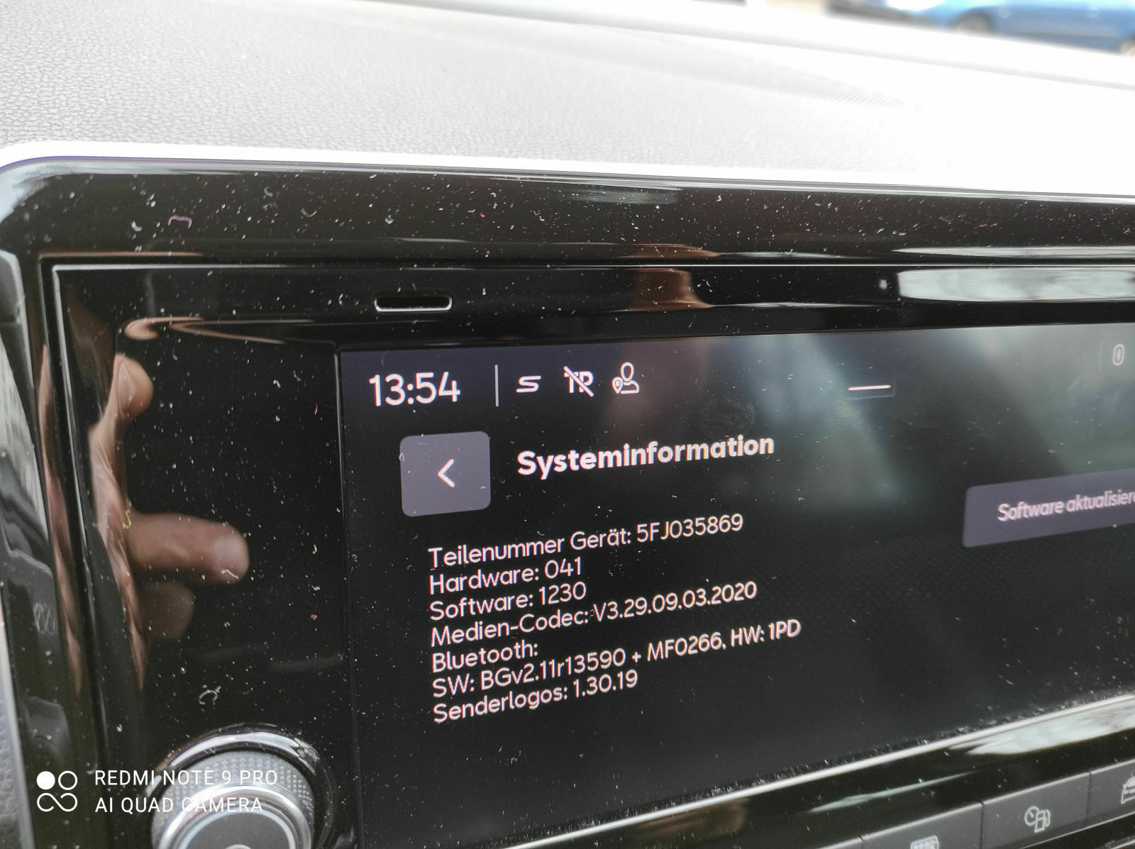 Anzeige bei Verbindung Android Auto: Preproduction Hardware not for resale