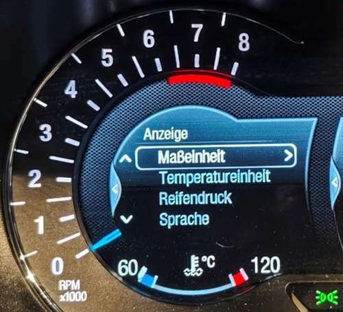 S-Max Bordcomputer Maßeinheit 3