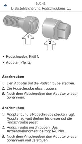 Drehmoment Diebstahlsicherung
