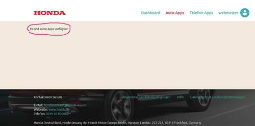 Honda AquariumApp nicht im Appcenter