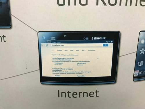Honda CONNECT Werbung Internetbrowser