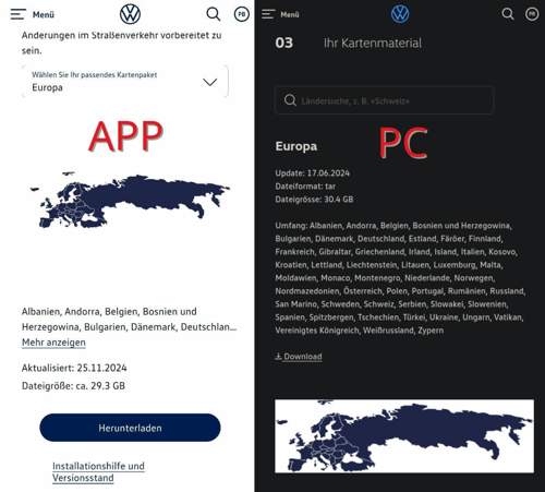 Karten-Update