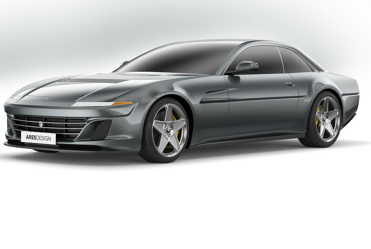 Das Project Pony von Ares Design ist ein Retro-Modell im Stile des Ferrari 412. Der viersitzige GT hatte in den 1980er-Jahren bei der Sportwagen-Marke in etwa die Rolle des heutigen GTC4 Lusso - der aktuelle Viersitzer dient auch als Basis