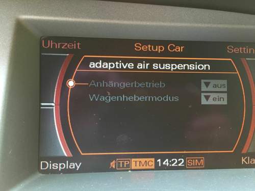 Wagenheber ist an