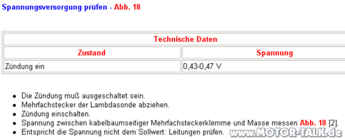 Spannung prüfen