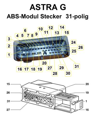 ESP-Modul-Stecker ASTRA G