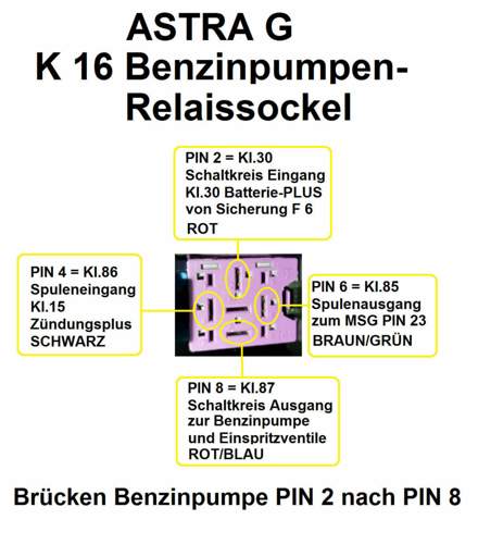 K 16 Relaissockel ASTRA G