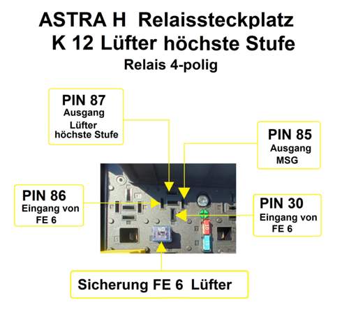 K 12 Lüfter-Relaissockel