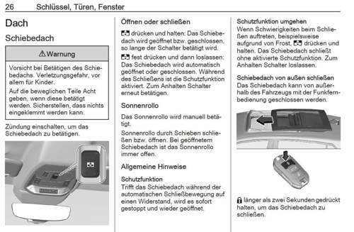 Schiebedach / sonnenrollo