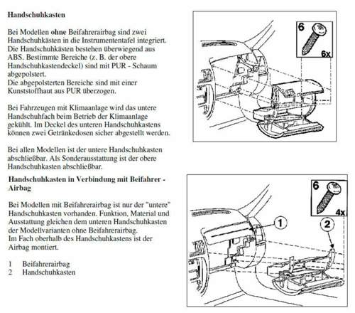 Handschuhfach-doppelt