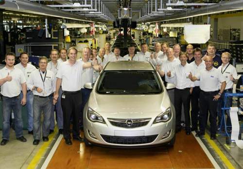 Astra-Produktionsstart Rüsselsheim