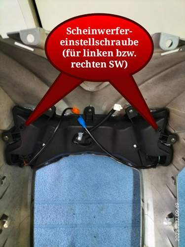 Scheinwerfereinstellschrauben